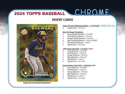 Topps Chrome Baseball 2024 - Jumbo Box