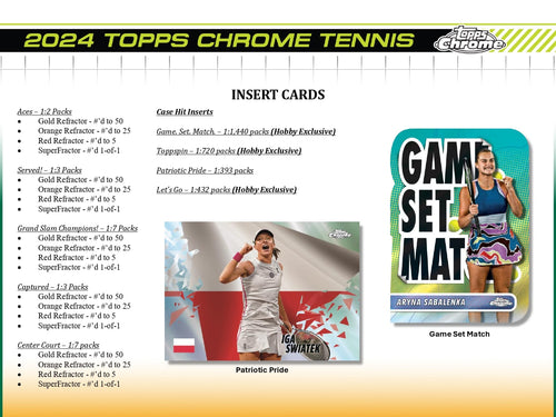 Topps Chrome Tennis 2024 - Value Box