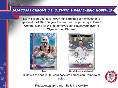 Topps Chrome US Olympic & Paralympic Hopefuls 2024 - Hobby Box