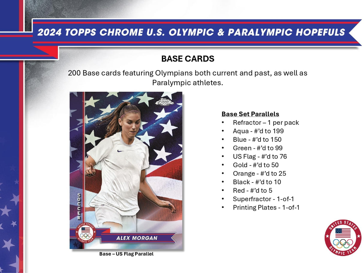 Topps Chrome US Olympic & Paralympic Hopefuls 2024 - Hobby Box