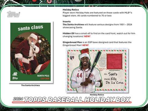 Topps Holiday Baseball 2024 - Mega Box