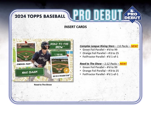 Topps Pro Debut Baseball 2024 - Hobby box