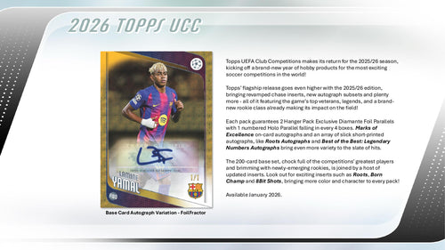 Topps UEFA Club Competitions Flagship 2025/26 - Hanger Pack