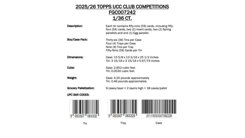 Topps UEFA Club Competitions Flagship 2025/26 - Spring Tin