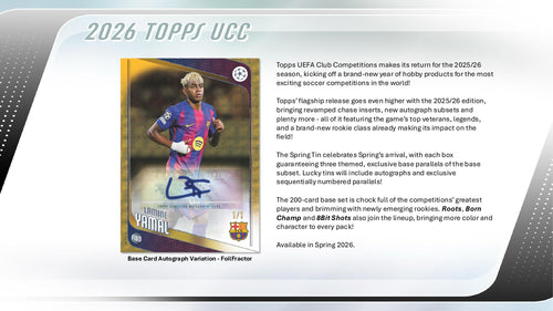 Topps UEFA Club Competitions Flagship 2025/26 - Spring Tin