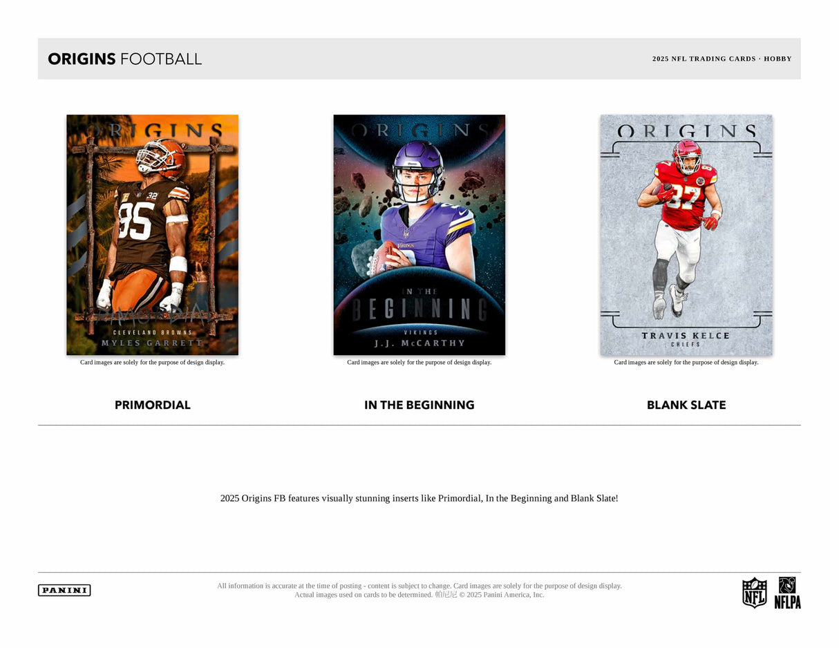 Panini Origins Football 2025 - Hobby Box