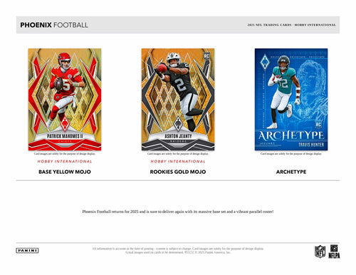 Panini Phoenix Football 2025 - International Hobby Mega Box