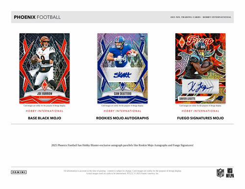 Panini Phoenix Football 2025 - International Hobby Mega Box