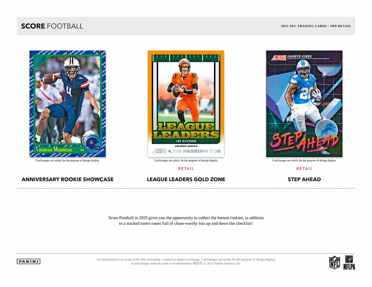 Panini Score Football 2025 - Retail Box