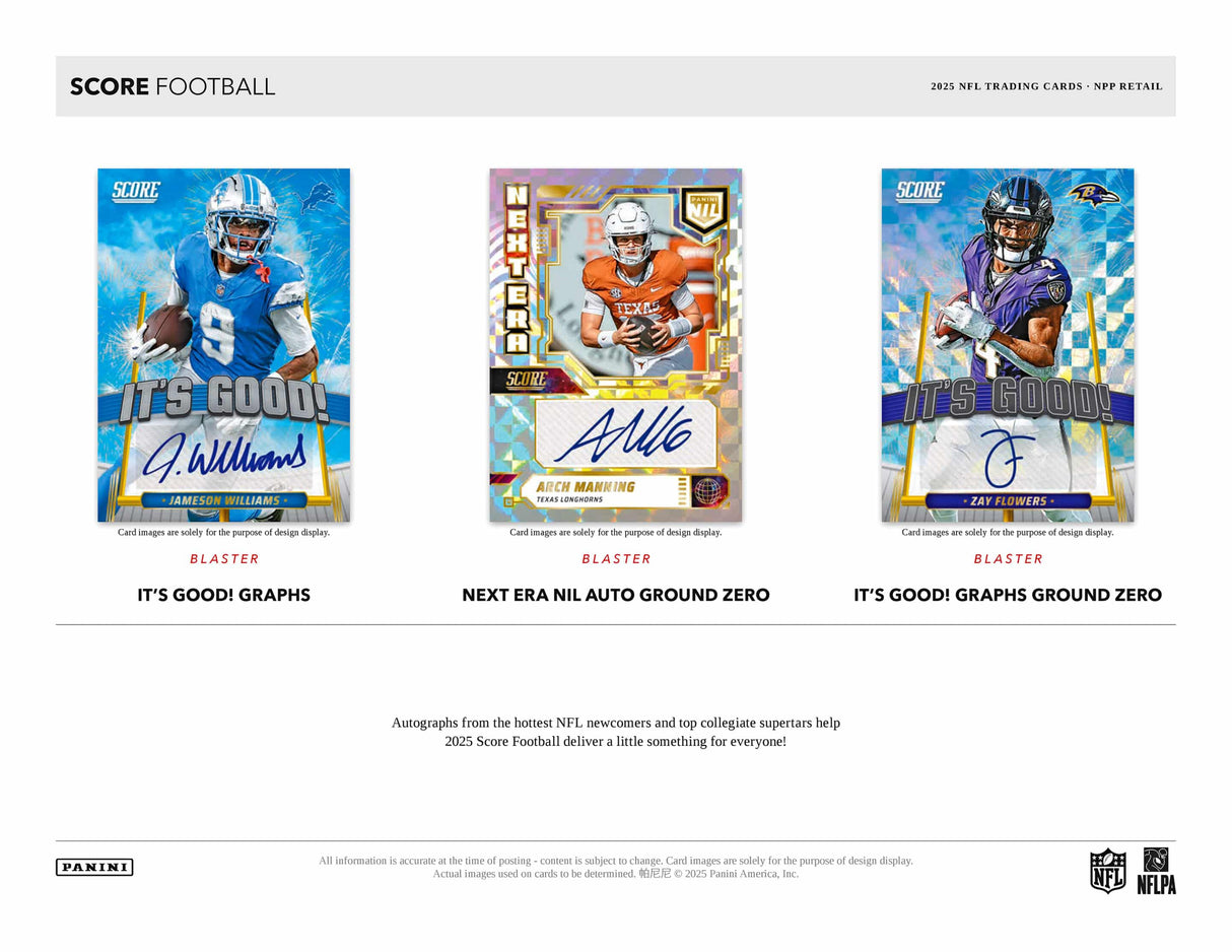 Panini Score Football 2025 - Retail Box