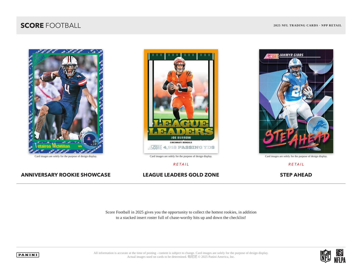 Panini Score Football 2025 - Mega Box
