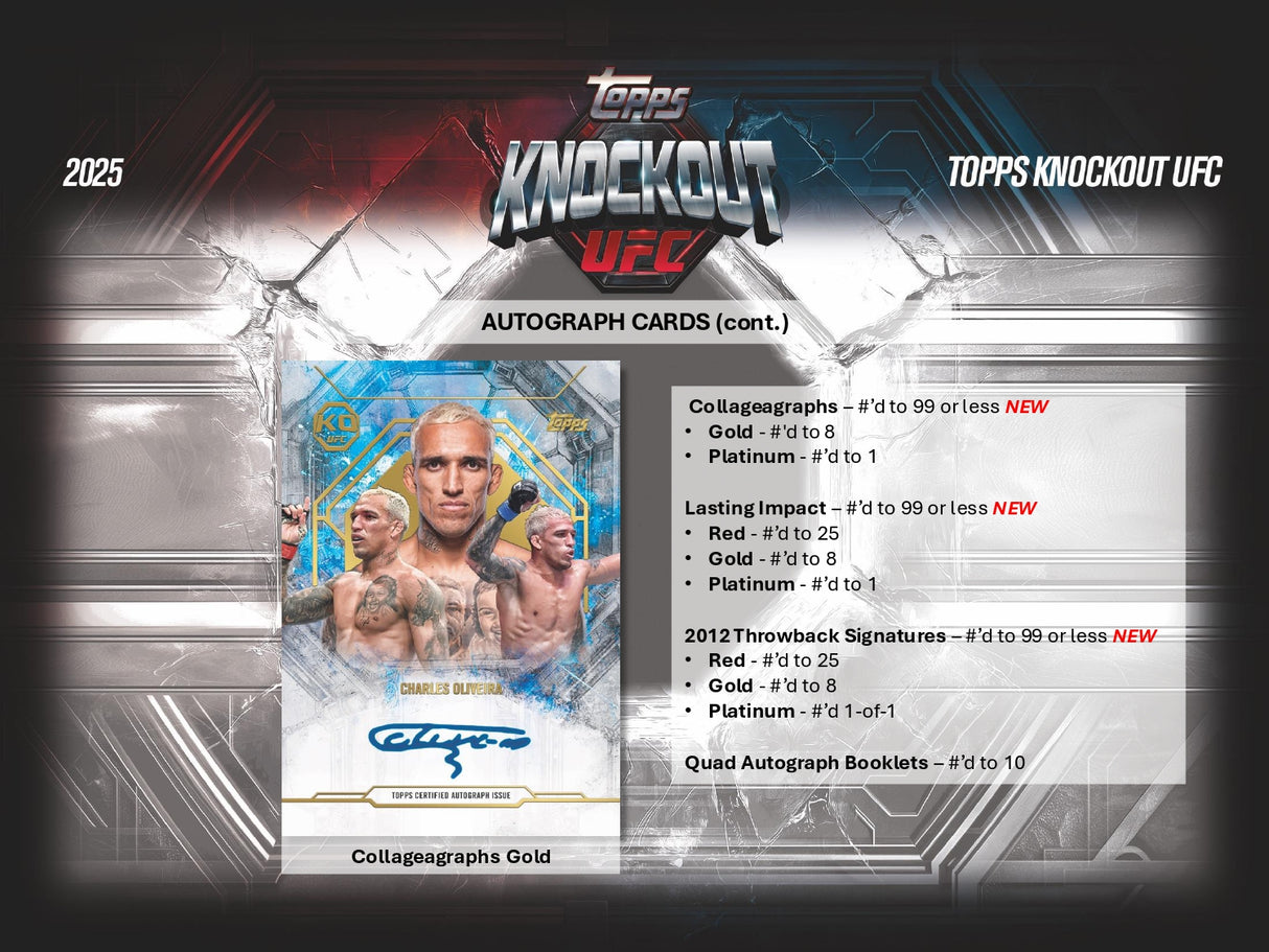 Topps UFC Knockout 2025 - Hobby Box