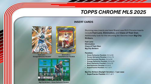 Topps Chrome MLS 2025 - Value Box