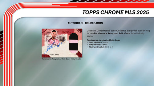 Topps Chrome MLS 2025 - Value Box