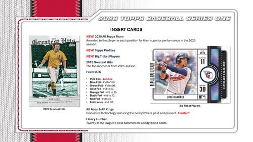 Topps MLB Baseball Series 1 2026 - Jumbo Box