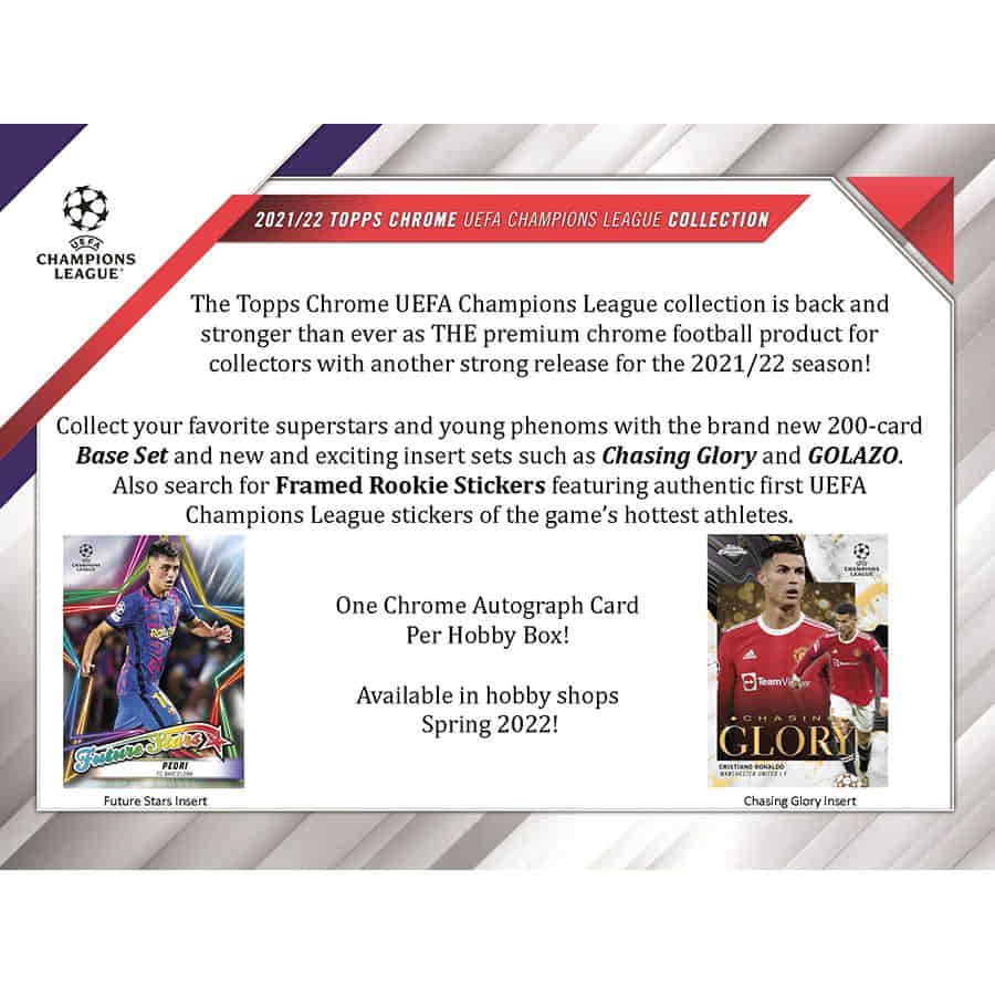 Topps Chrome UEFA Club Competitions 2021/22 - Hobby Box
