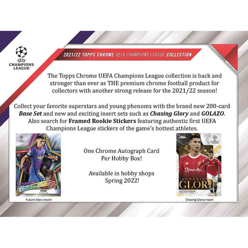 Topps Chrome UEFA Club Competitions 2021/22 - Hobby Box