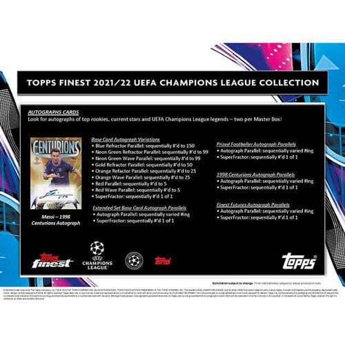 Topps Finest UEFA Champions League 2021/22 - Hobby Box