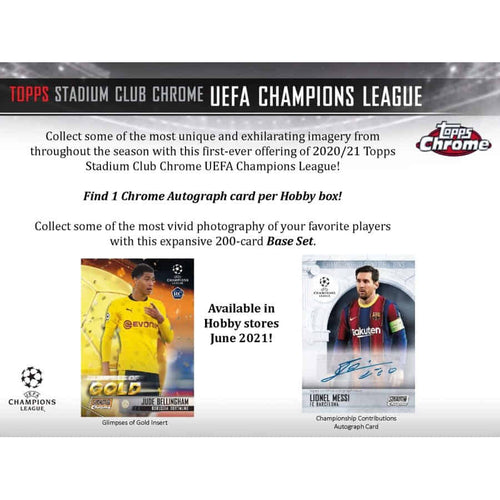 Topps Chrome Stadium Club UEFA 2020/21 - Hobby Box