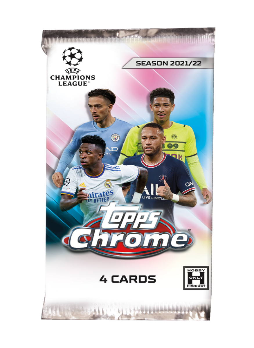 Fodboldkort Topps Chrome UEFA Club Competitions 2021/22 - Hobby Box