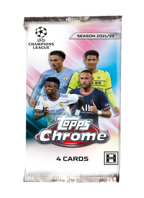 Fodboldkort Topps Chrome UEFA Club Competitions 2021/22 - Hobby Box
