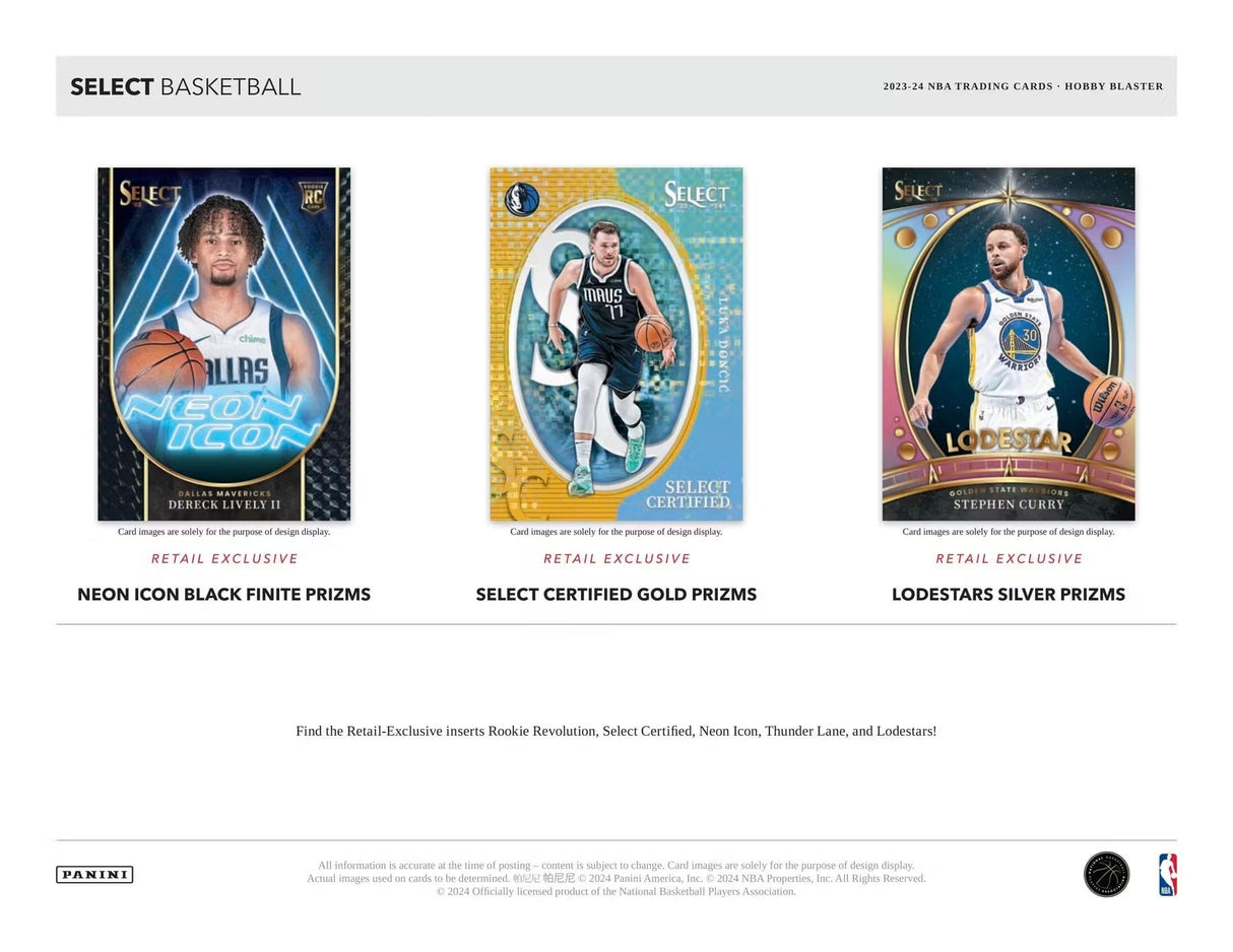 Panini Select NBA Basketball 2023/24 - Hobby Blaster Box