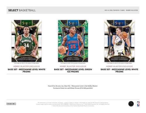 Panini Select NBA Basketball 2023/24 - Hobby Blaster Box