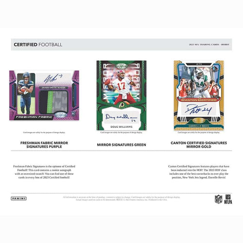 Panini Certified NFL Football 2023 - Hobby Box