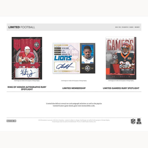 Panini Limited NFL Football 2023 - Hobby Box