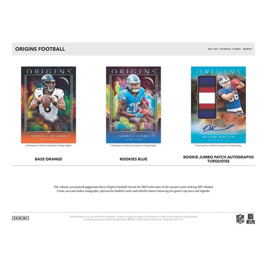 Panini Origins Football NFL 2023 - Hobby Box