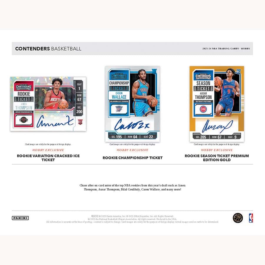 Panini Contenders NBA Basketball 2023/24 - Hobby Box