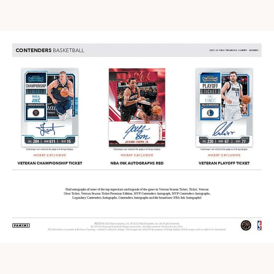 Panini Contenders NBA Basketball 2023/24 - Hobby Box