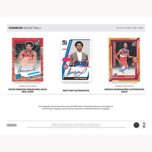 Panini Donruss NBA Basketball 2023/24 - Hobby Box