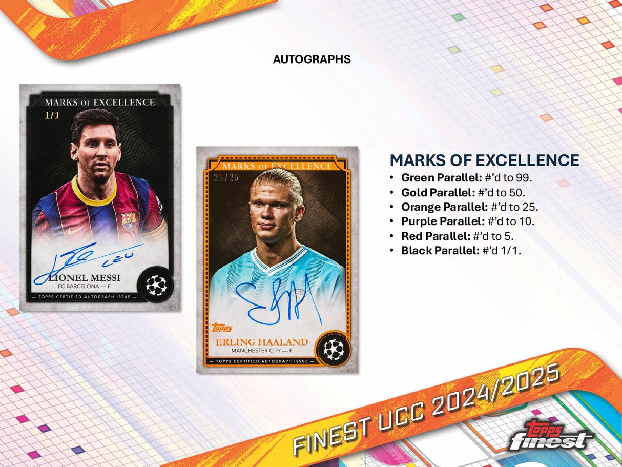 Topps Finest UEFA Club Competitions 2024/25 - Hobby Box