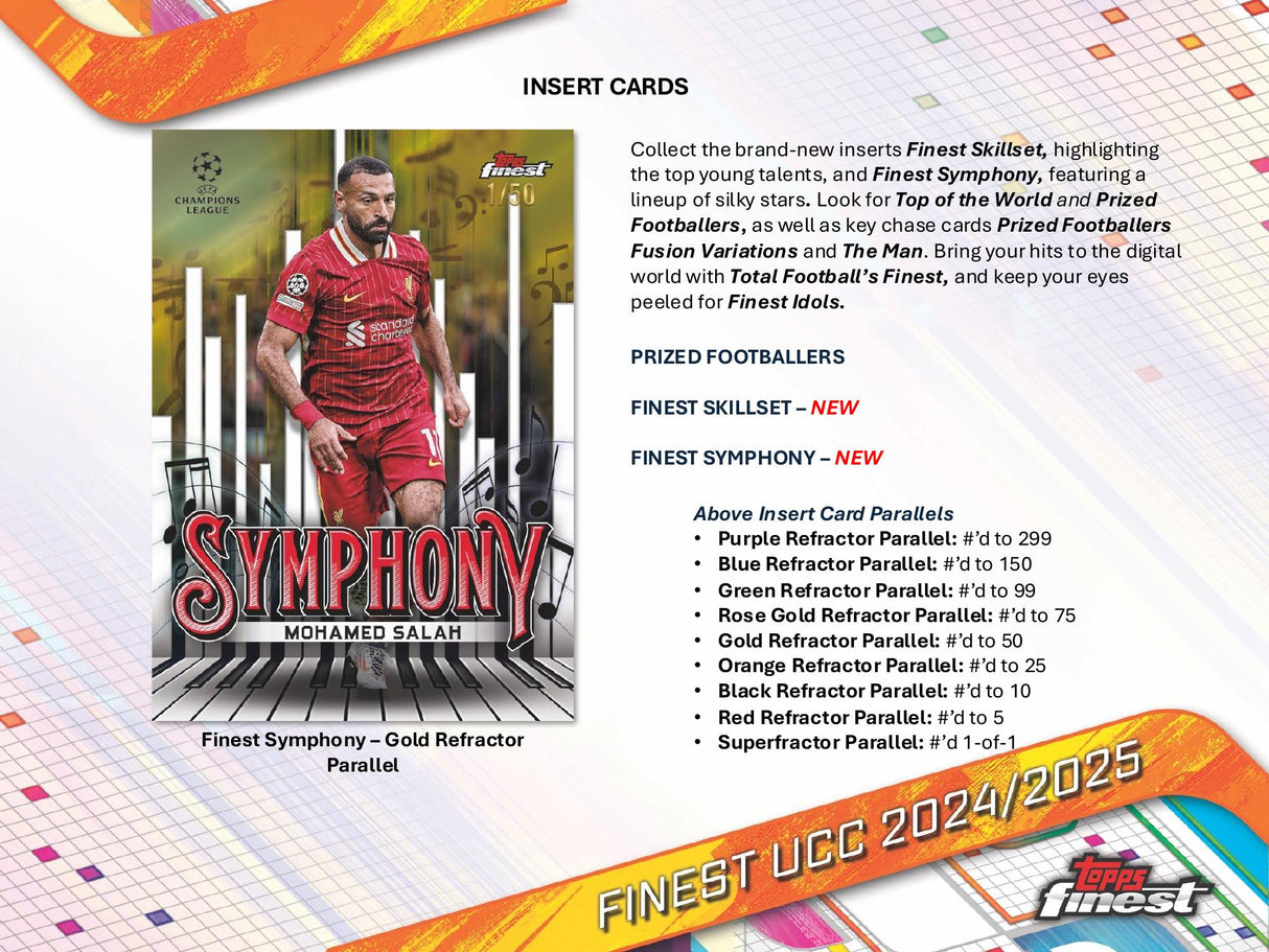 Topps Finest UEFA Club Competitions 2024/25 - Hobby Box