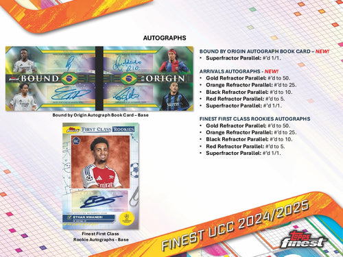 Topps Finest UEFA Club Competitions 2024/25 - Hobby Box