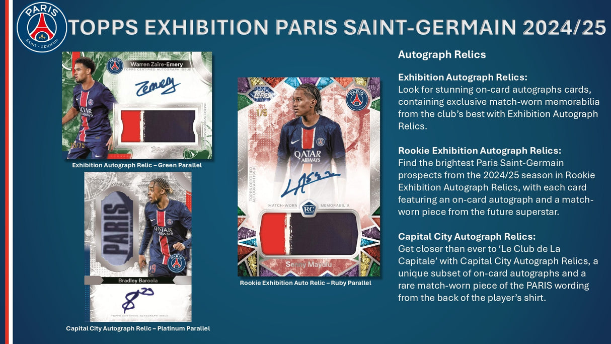Topps Paris Saint-Germain Exhibition 2024/25