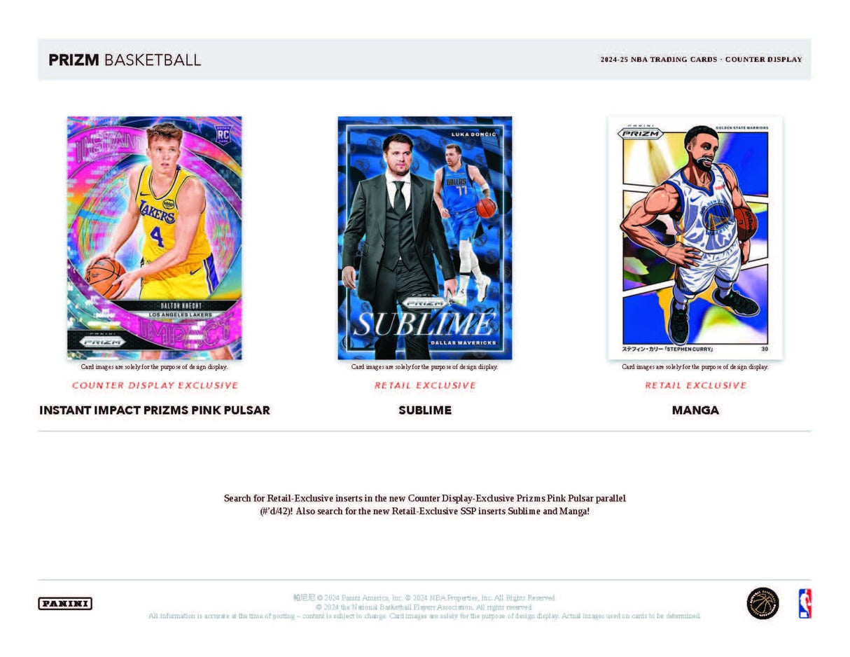 Panini Prizm NBA Basketball 2024/25 - Retail Box