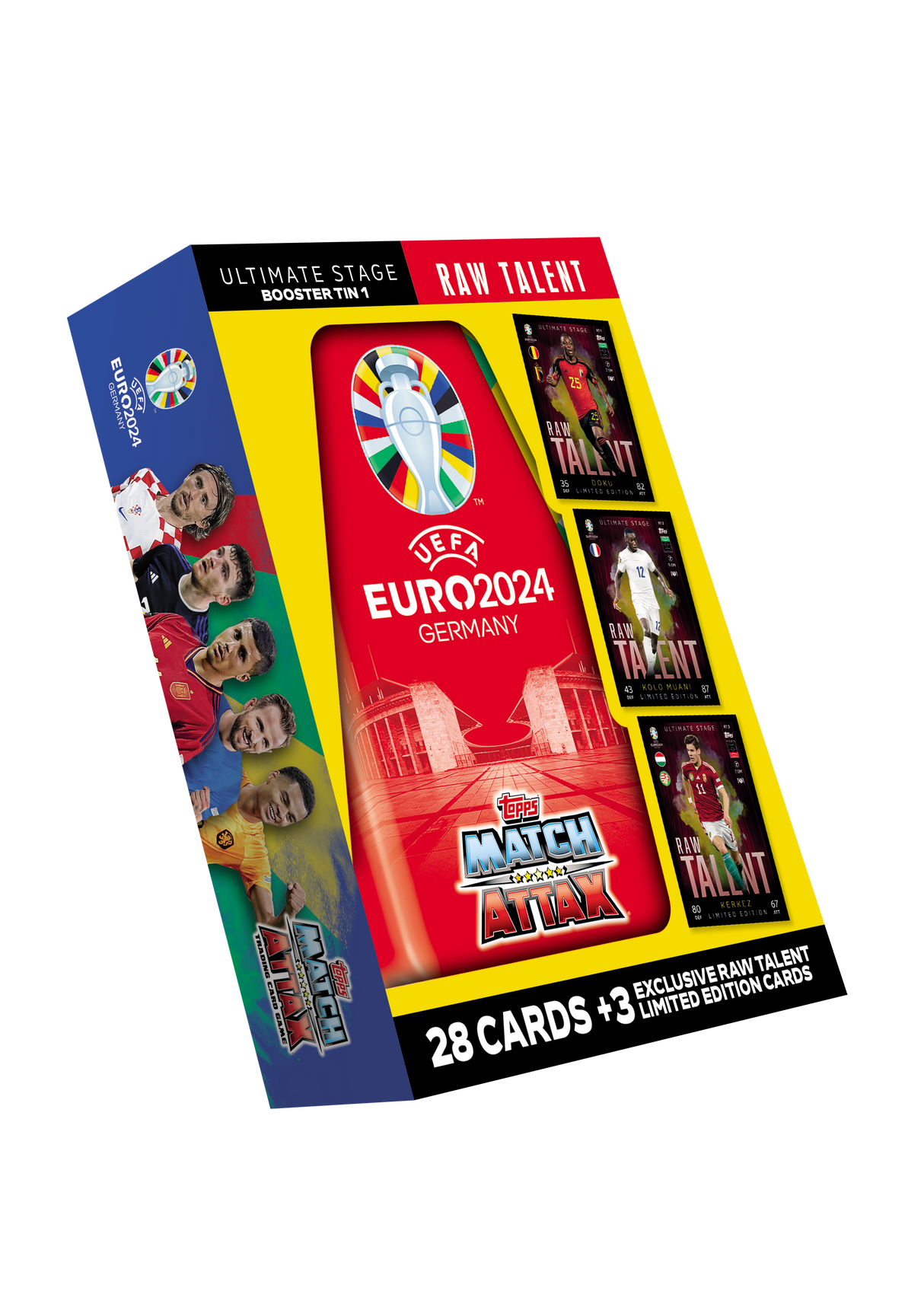 Topps EURO 2024 Match Attax - Booster Tin 1 Raw Talent