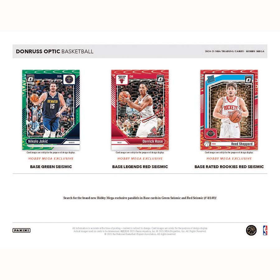 Panini Donruss Optic Basketball 2024/25 - Hobby Mega Box