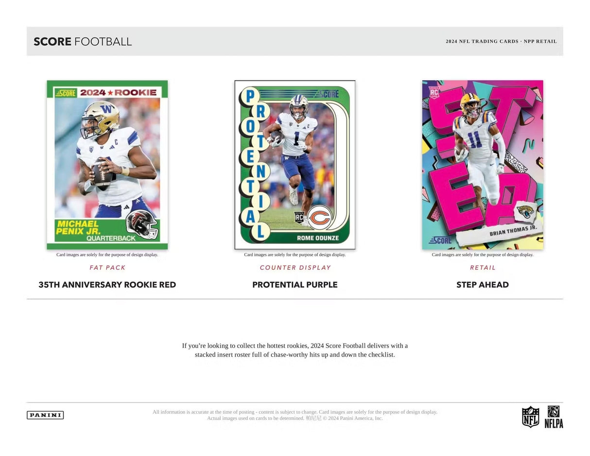 Panini Score NFL Football 2024 - Fat Pack