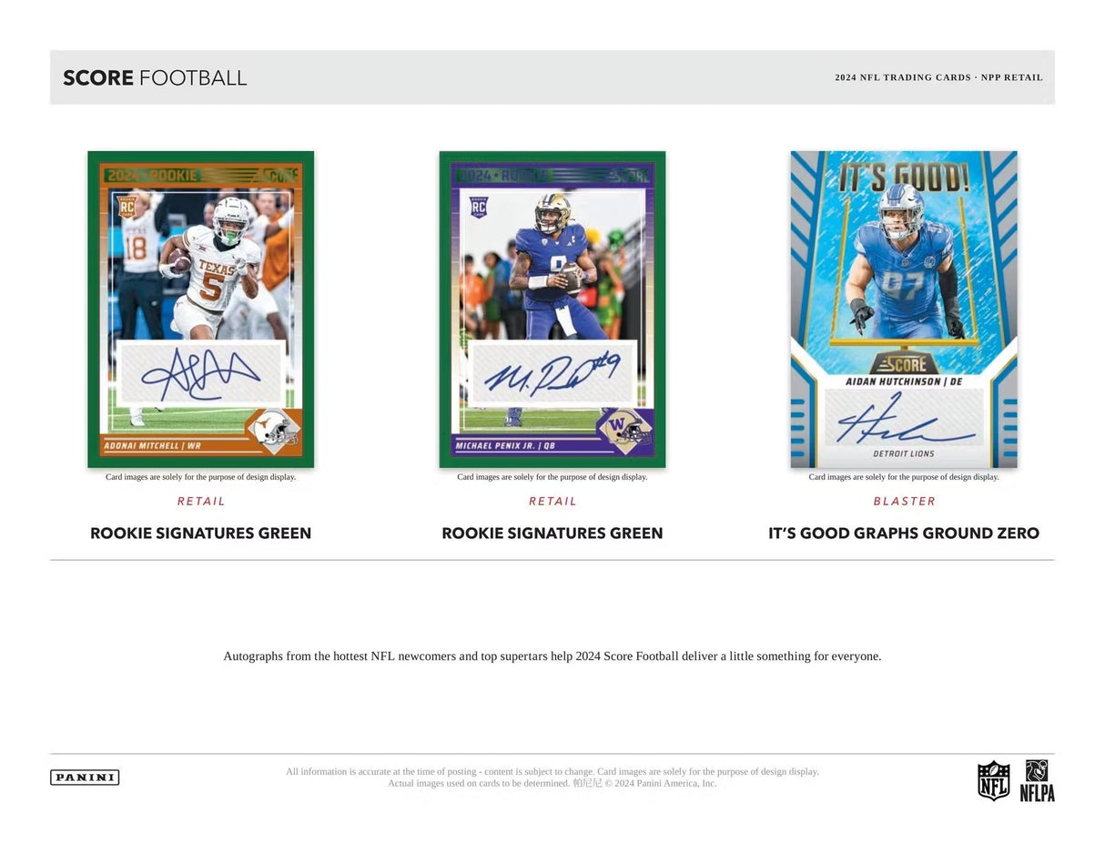 Panini Score NFL Football 2024 - Fat Pack