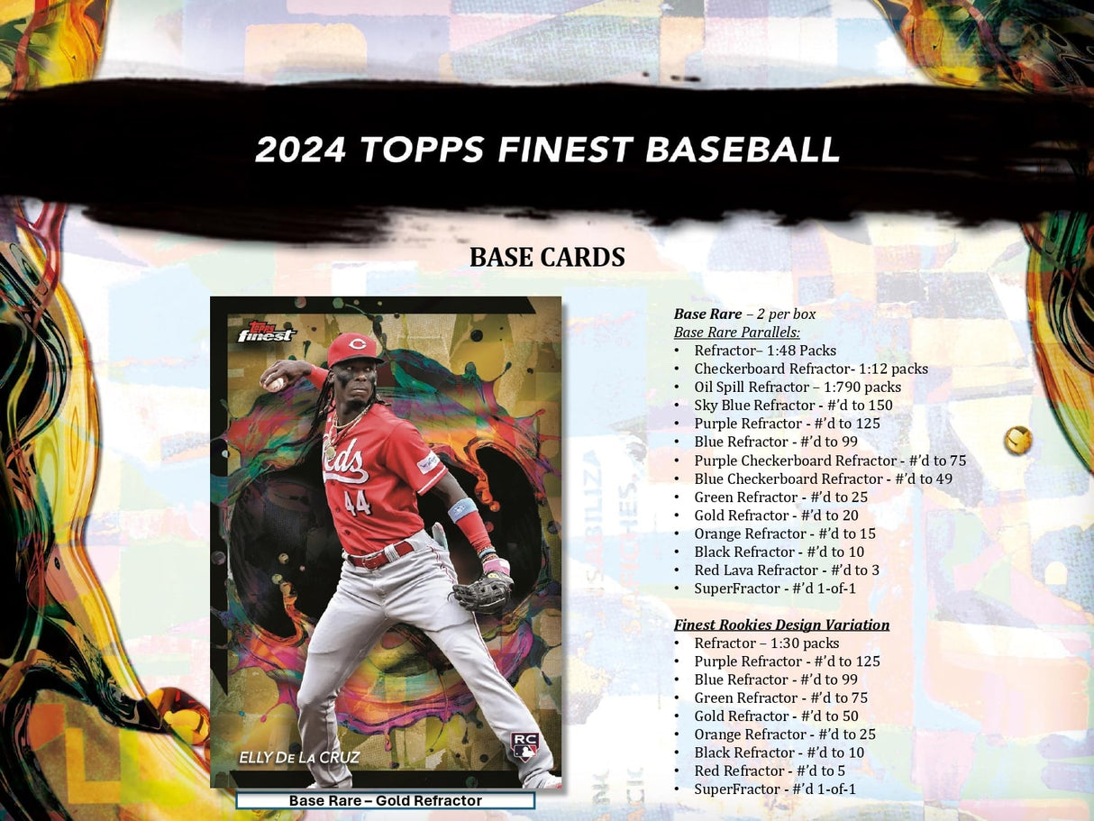 Topps Finest Baseball 2024 - Hobby Box