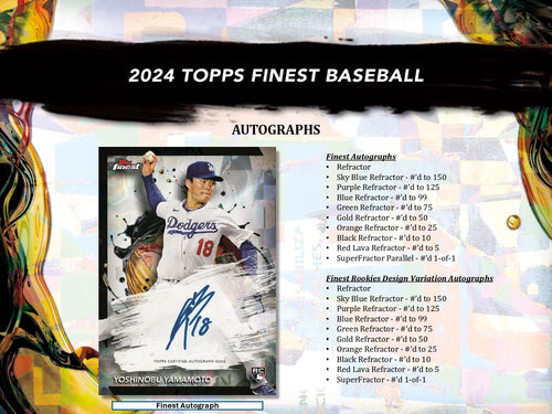 Topps Finest Baseball 2024 - Hobby Box