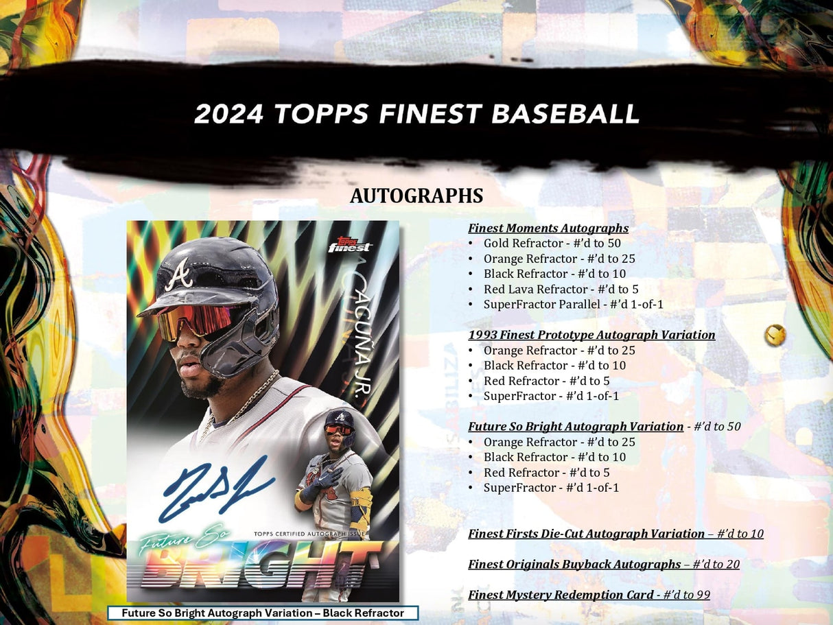 Topps Finest Baseball 2024 - Hobby Box