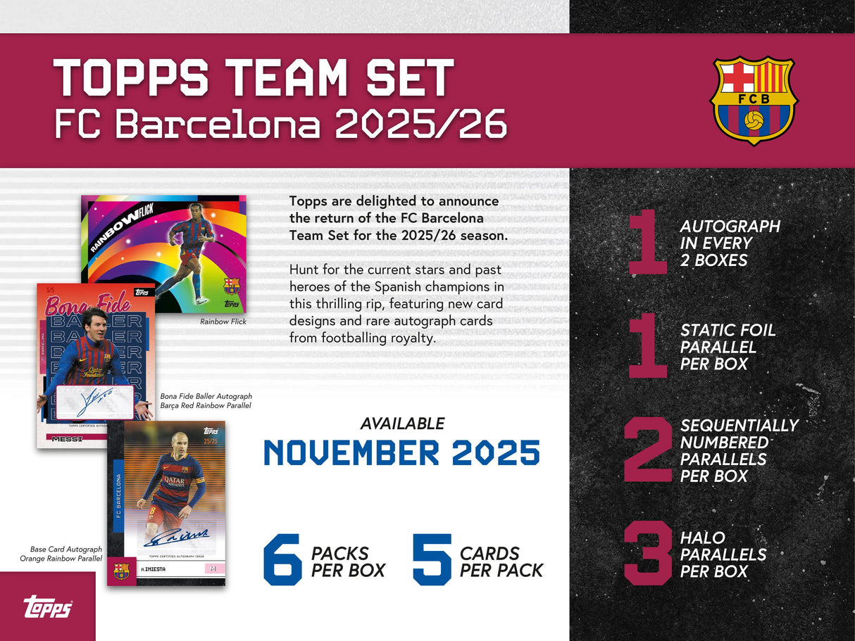 Topps Barcelona Team Set 2025/26