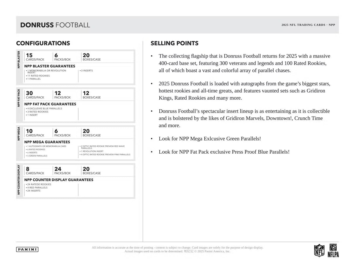 Panini Phoenix Football 2025 - Hobby Box