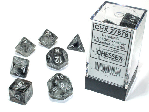 Borealis™ – Polyhedral Light Smoke w/silver Luminary 7-Die Set