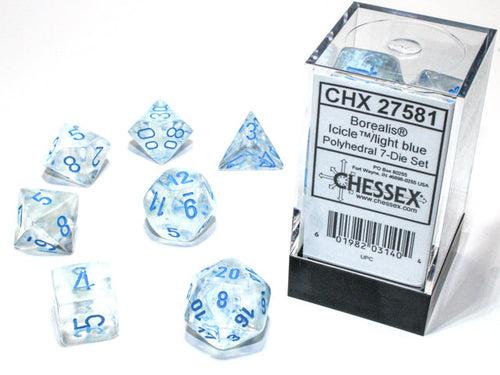 Borealis™ – Polyhedral Icicle/light blue Luminary 7-Die Set