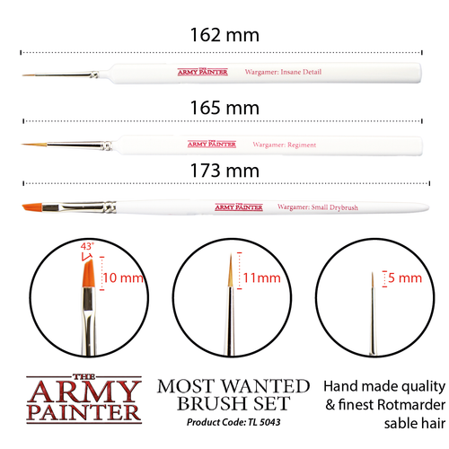 Army Painter: Most Wanted - Brush Set